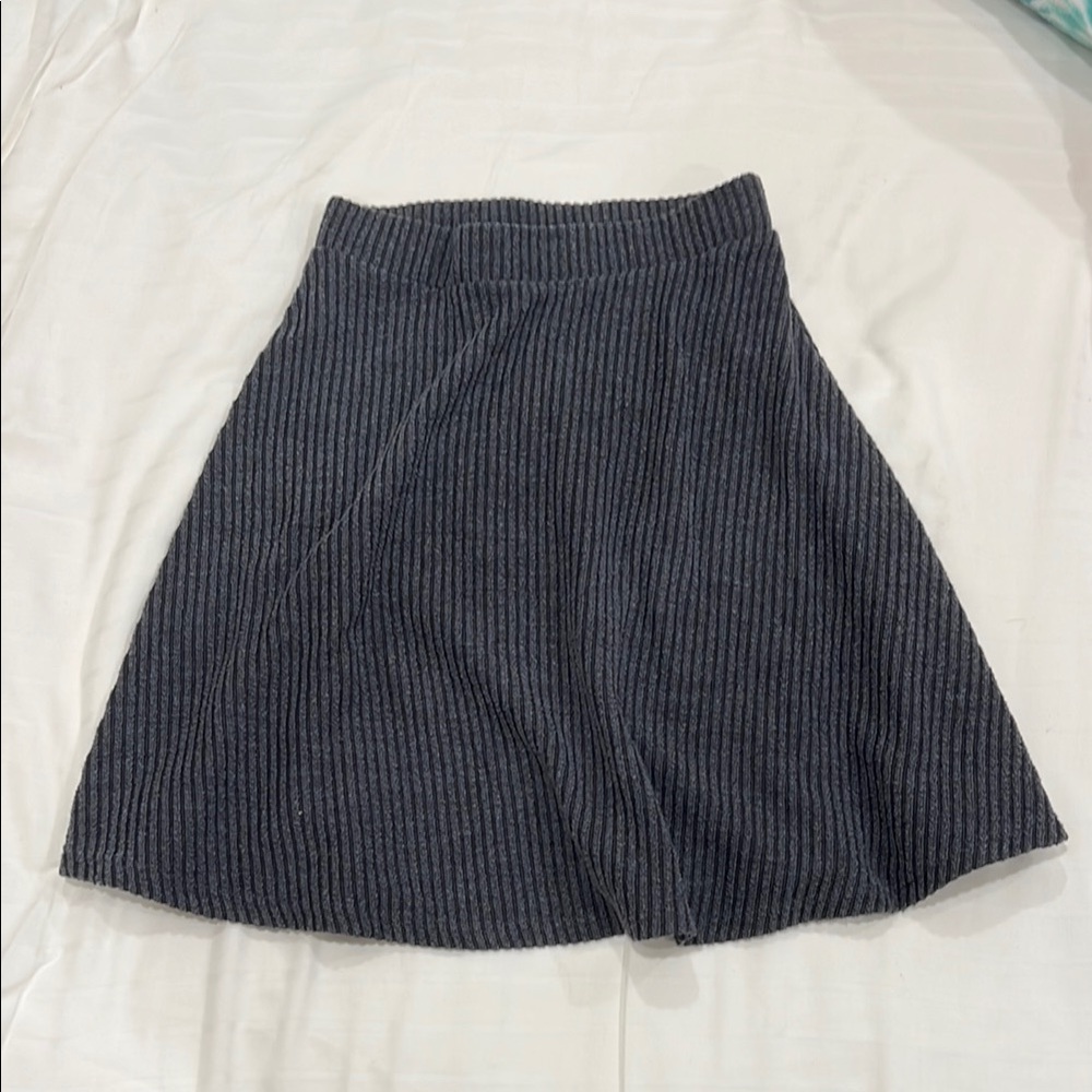 Gilli Charcoal Ribbed Skirt